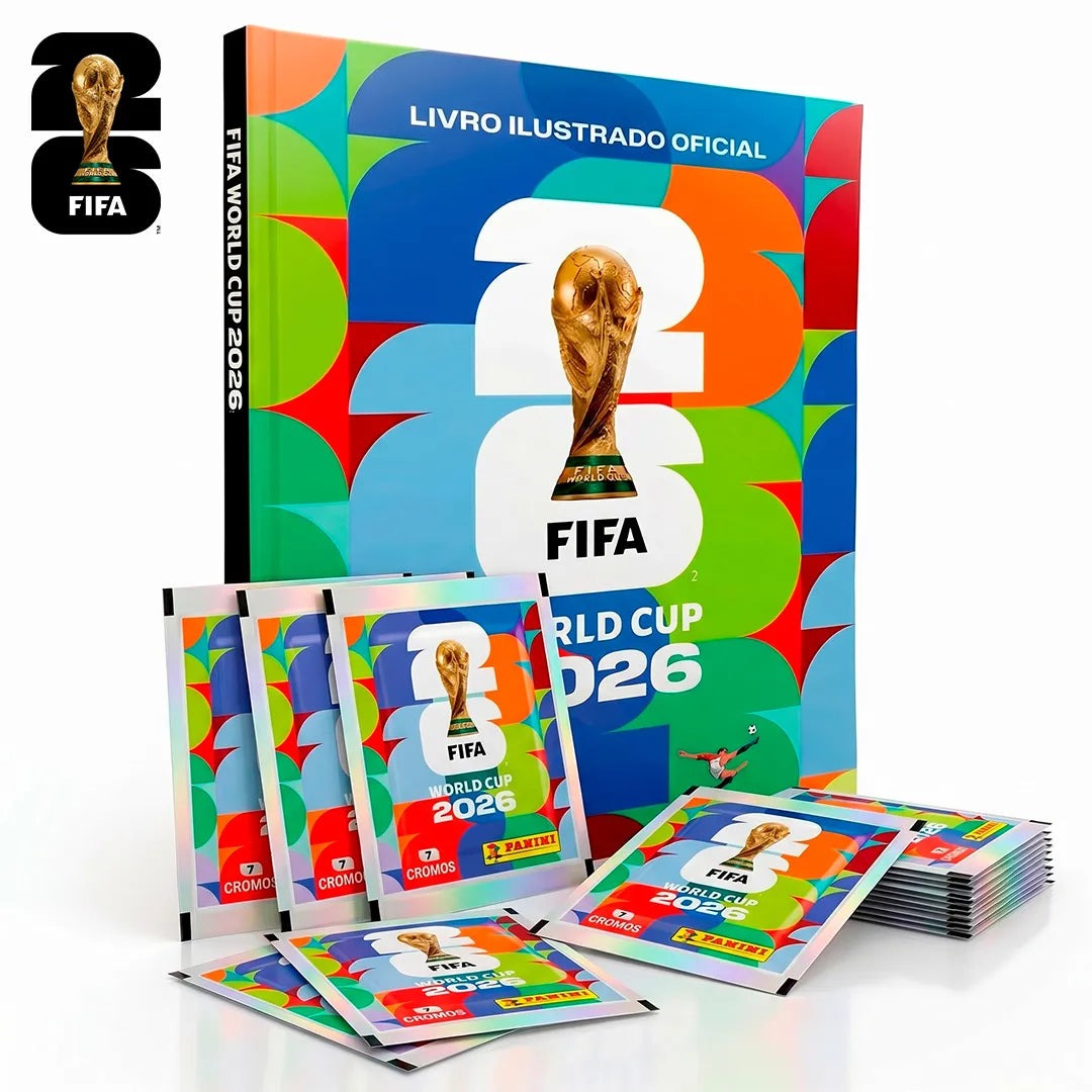 Kit 24x Envelopes com Álbum Oficial FIFA World Cup 2026™